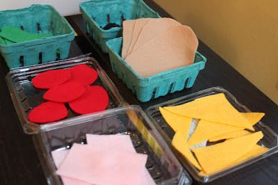 Pretend Play Stations, Homecorner Ideas, Playhouse Themes, Felt Sandwich, Dramatic Play Preschool, Restaurant Themes, Dramatic Play Area, Pretend Play Food, Food Activities