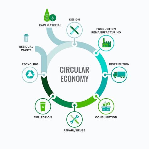 Free vector flat design circular economy... | Free Vector #Freepik #freevector #circular-economy #eco-friendly #ecology-infographic #eco Sustainability Advertising, Sustainable Infographic, Circular Infographic, Sustainability Infographic, Recycling Infographic, Economy Infographic, Dashboard Design Template, Workflow Design, Massage Room Design