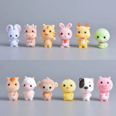 Kawaii Figurine, Chat Kawaii, Polymer Clay Kawaii, Hobbies For Kids, Kawaii Toys, Doll Cute, Tanah Liat, Clay Diy Projects, Cute Polymer Clay