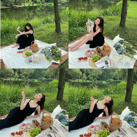 Picnic Photo Shoot, Picnic Pictures, Picnic Photography, Photography Editing Apps, Picnic Inspiration, Cute Birthday Pictures, 21st Birthday Photoshoot, Studio Photography Poses, Picnic Birthday