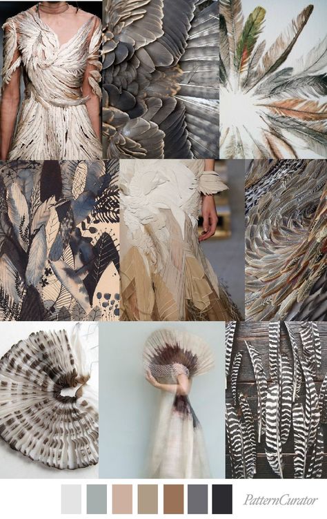 Pattern Curator collage Ruffled Feathers, Fashion Forecasting, Mood Board Fashion, Decor Trends, Trend Forecasting, Home Decor Trends, Fashion Colours, Fashion Sketches, Trending Decor