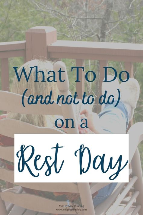 Hopefully you already know the importance of rest days and take them regularly. Some runners need several rest days a week, while others can get by with just one. There are also runners who can take them less frequently, but they are more of the exception and not the rule. So what do you do with yourself on a rest day? Importance Of Rest, Runners Workout, Mother Runner, Running Injuries, Rest Day, Rest Days, Love Days, Training Day, Running Tips