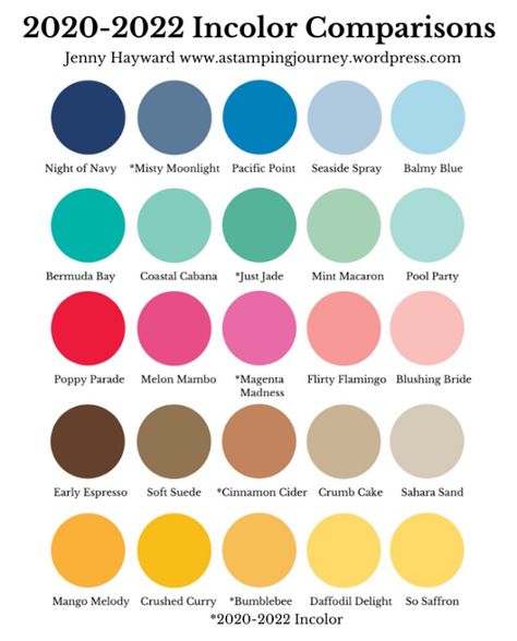 How do the new Incolors look with the other Stampin' Up! colours?? Color Schemes Colour Palettes, Paper Craft Tutorials, Color Palate, Color Palette Design, Color Inspo, Coordinating Colors, Color Blending, Colour Schemes, Color Pallets