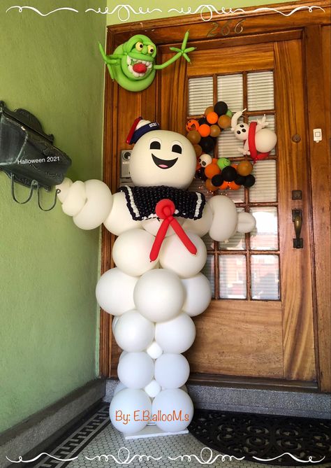 Ghostbuster Theme Trunk Or Treat, Ghostbuster Balloons, Ghost Buster Theme Trunk Or Treat, Ghost Busters Door Decorations Classroom, Ghostbuster Party Food Ideas, Ghostbuster Decorations Diy, Ghost Busters Door Decorations, Ghost Buster Decorations, Ghost Busters Party Decorations