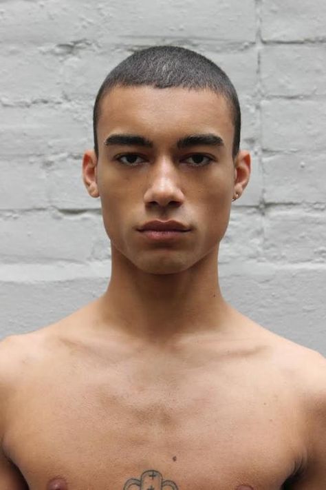 Reece King Photoshoot, Model Profile Portraits, Avatar Template, Shaved Head Styles, Reece King, Reeces Pieces, Model Profile, Face Study, Bald Man