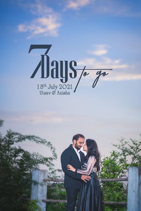 One Day To Go Countdown Wedding, Days To Go Countdown Wedding Photos, Pre Wedding Days To Go Png, Wedding Count Down Caption, 1 Day To Go Countdown Poster, Wedding Countdown Instagram Story, Wedding Countdown Template, Prewedding Countdown, Pre Wedding Countdown Photos