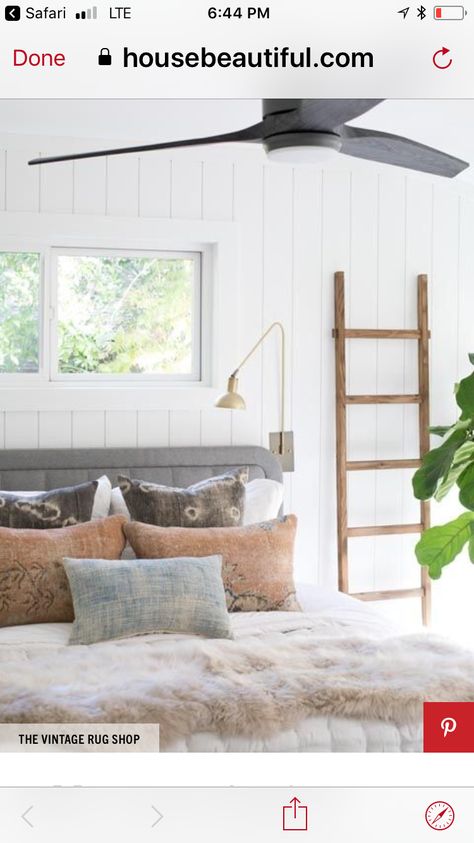 Small Room Paint, White Wood Paneling, Tongue And Groove Panelling, Painting Wood Paneling, Tranquil Bedroom, White Shiplap Wall, Bedroom Remodel, Painted Paneling, Chic Bedroom