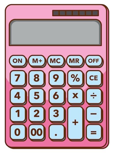 Pink calculator on white background | Free Vector #Freepik #freevector #clip-art #cartoon-svg #numbers-background #mathematics-numbers Ginebra San Miguel Gin Cake, Pink Calculator, Icon Rosa, Math Calculator, Calculator Design, خريطة ذهنية, Colour Drawing, Arte Aesthetic, Stationary Items