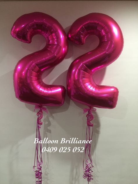 22 Balloons Number, 22 Birthday Balloons, 22 Balloons, Bday Aesthetic, 22nd Bday, Birthday 22, Happy 22nd Birthday, Birthday Presents For Men, Happy Birthday Wallpaper