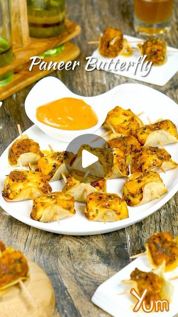 Yum on Instagram: "Paneer Butterfly   #reels #snacks #tasty #homemade" Indian Veg Starters Recipes, Paneer Starter Recipes, Paneer Starters, Veg Starter Recipes, Veg Starters, Butterfly Snacks, Starter Recipes, Veg Food, Starters Recipes