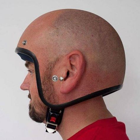 Emerging Gear: Outdoor Products This Week Cool Motorcycle Helmets, Helmet Head, Мотоциклы Cafe Racers, Bald Head, Bald Heads, Cool Motorcycles, Helmet Design, Bike Helmet, Motorcycle Helmets