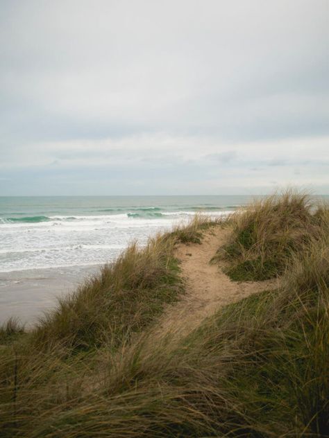 Beach At Winter, Cornish Aesthetic, Beach Walk Aesthetic, Rain At The Beach, Cornwall Aesthetic, Winter At The Beach, Cornwall Lifestyle, Beach In Winter, Beach Rain