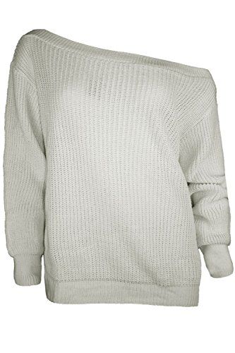 Oops Outlet Women's Off The Shoulder Chunky Knitted Oversized Jumper Knitted Jumper Outfit, Baggy Jumpers, Baggy Jumper, Off The Shoulder Jumper, Baggy Sweater, Cute Jumpers, Baggy Sweaters, Winter Jumpers, Jumper Outfit