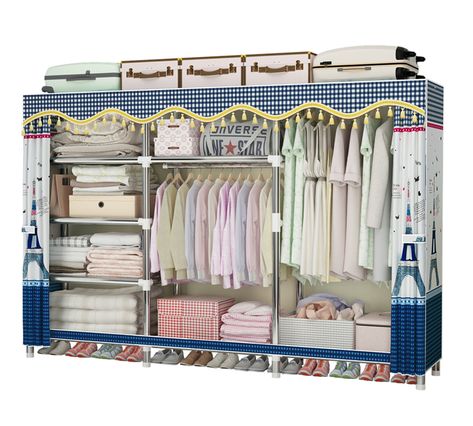 GOOD Quality Fabric Metal Pipe Armoire Bedroom DIY Storage Organizer Foldable Clothes Closet Collapsible Portable Wardrobe https://m.alibaba.com/product/1600131663938/GOOD-Quality-Fabric-Metal-Pipe-Armoire.html?__sceneInfo={"cacheTime":"1800000","type":"appDetailShare"} Bedroom Diy Storage, Armoire Bedroom, Closet Corner, Canvas Wardrobe, Corner Wardrobe, Portable Wardrobe, Portable Closet, Wardrobe Armoire, Metal Pipe