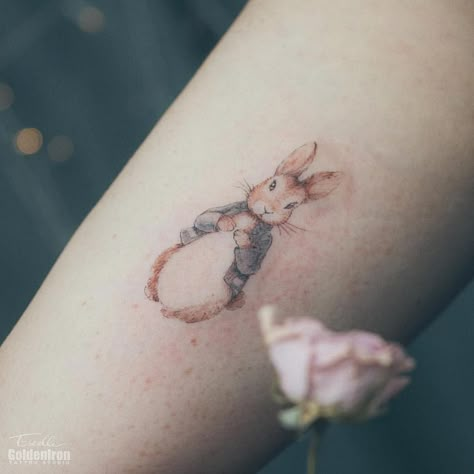 Peter Rabbit Tattoo, Peter Rabbit Tattoos, Earthy Tattoos, Rabbit Tattoo, Cute Tats, Mommy Tattoos, Rabbit Tattoos, Disney Tattoos, Bunny Toys