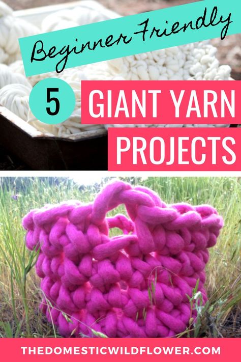 Super Chunky Yarn Crochet Projects, Jumbo Yarn Patterns, Big Yarn Crochet Ideas, Jumbo 7 Yarn Crochet Patterns, Giant Yarn Projects, Crochet Jumbo Yarn, Big Yarn Crochet, Giant Yarn Crochet, Jumbo Yarn Projects