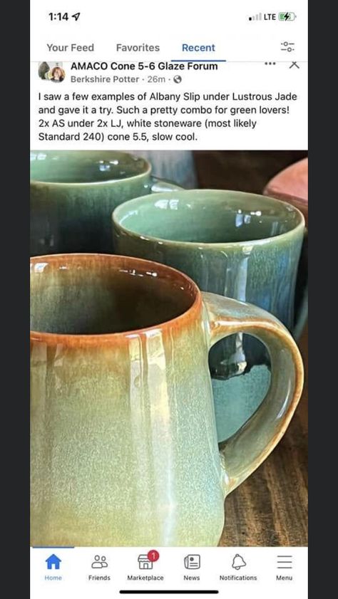 Green Glazes For Pottery, Lustrous Jade Glaze Combinations, Glaze Layering, Ceramic Glazing, Glaze Combinations, Glaze Combos, Glaze Ideas, Pottery Glaze, Amaco Glazes