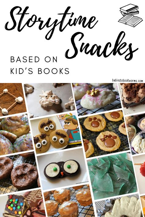 Picture Book Inspired Snacks, Edible Books Ideas, Reading Themed Snacks, Book Inspired Snacks, Food Inspired By Books, Recipes Inspired By Books, Fry Bread Book Activities, Food From Books, Literacy Snack Ideas