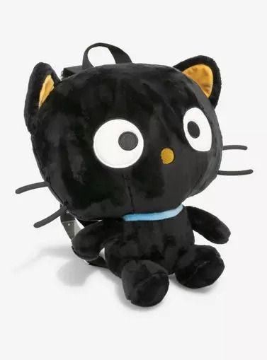 Chococat Plush Mini Backpack, Plush Backpack Outfit, Choco Cat, Sanrio Backpack, Kitty Cafe, Backpack Outfit, Cute Backpack, Back Of The Head, Plush Bags, Plush Backpack