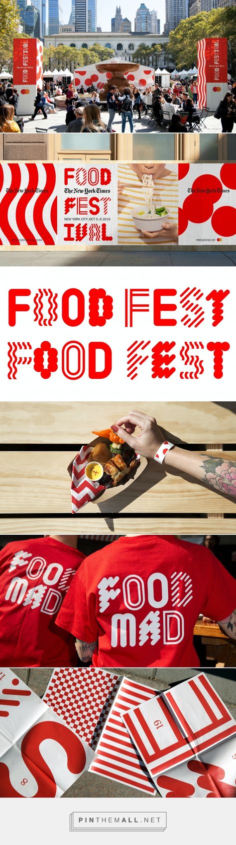 The New York Times: Food Festival | Base Design... - a grouped images picture - Pin Them All Japanese Food Festival, Food Festival Logo Design, Food Festival Illustration, Food Event Poster, Food Festival Logo, Food Festival Branding, Food Festival Design, Food Festivals Event, Restaurant Ads