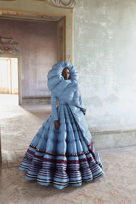 See Moncler’s Fall 2019 Genius Collaborations Pierpaolo Piccioli, Liya Kebede, Viktor Rolf, Weird Fashion, Milano Fashion Week, Milan Fashion Weeks, Couture Gowns, Mode Inspiration, Jil Sander