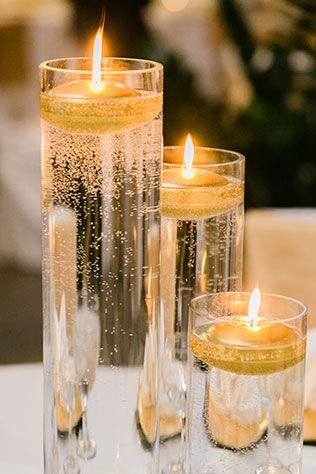 Gold Winter Wedding, Recuerdos Primera Comunion Ideas, Table Centerpieces Diy, White Winter Wedding, Wedding Winter, Gold Candles, Mini Candles, 50th Wedding Anniversary, Gold Party