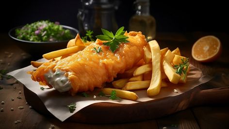 Cod Fish And Chips, Walleye Fish, Fish N Chips Recipe, Battered Fish, Cod Fish, Beer Batter, Chips Recipe, Types Of Fish, Fresh Fish