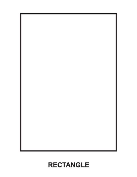 Rectangle coloring page Rectangle Template Free Printable, Rectangle Frame Tattoo, Rectangle Template, Toddler Bulletin Boards, Shapes Coloring Pages, Gift Tag Template Free, Tag Template Free, Gift Tag Templates, Rectangle Drawing