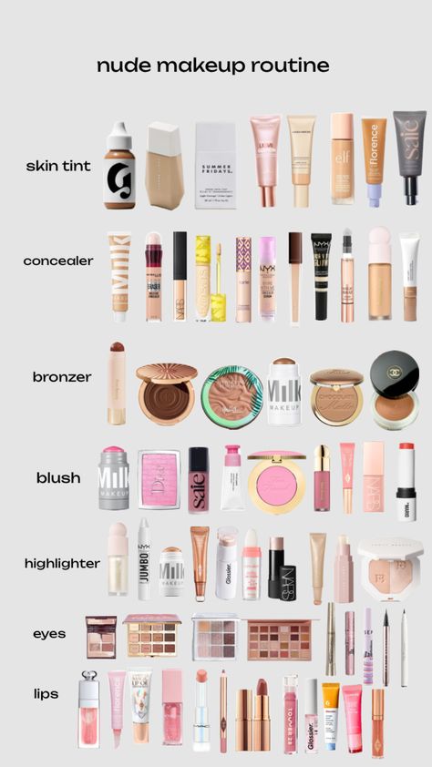 Skin Care Products Aesthetic, Makeup Beauty Room, Preppy Makeup, Products Aesthetic, Makeup Order, Simple Makeup Tips, Makeup Bag Essentials, Makeup Help, Makeup Needs