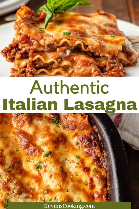 Authentic Italian Lasagna Recipe, Authentic Lasagna Recipe, Authentic Lasagna, Italian Lasagna Recipe, Authentic Italian Lasagna, Lasagna Recipe With Ricotta, Italian Lasagna, Best Lasagna Recipe, Beef Lasagna