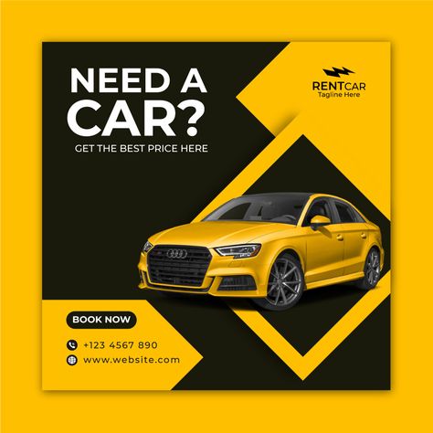 Illustrator Social Media Post, Car Advertisement Poster, New Social Media Design, Social Media Posts Design Ideas, Social Media Post Design Graphics, Social Media Poster Design Ideas, Car Social Media Post Design, Car Ads Design, Car Poster Advertising