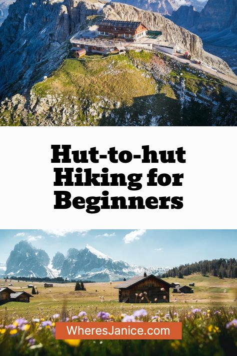 Hut To Hut Hiking Dolomites, Hut To Hut Hiking, Most Beautiful Scenery, Hiking Ideas, Hiking Places, Hiking Trips, Hiking Europe, Thru Hiking, Epic Journey