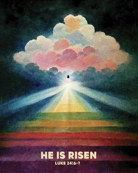 Vintage Christian art, retro Christian poster, Christian illustration, biblical art, rainbow Christian, Clouds and staircase, Christian Heaven, Resurrection print Christian Poster Ideas, Christian Murals, Christian Poster Design, Heaven Illustration, Resurrection Art, Christian Typography, Jesus Poster, Poster Christian, Christian Illustration