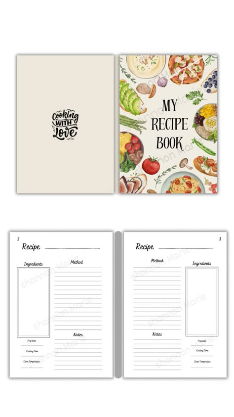 Introducing the perfect tool for any home cook or food enthusiast - Our recipe journal! This beautifully designed journal is the ideal place to record all your favourite recipes, cooking tips, and culinary creations. With space for 100 tasty meals and bakes. this journal will become your go-to resource for all your cooking needs , You will never find yourself flicking through all the pages trying to find that one meal you want as there is a recipe index at the back where you can write all your Cooking Journal, My Recipe Book, Recipe Book Templates, Recipe Journal, Book Templates, Tasty Meals, Log Book, Journal Aesthetic, Boho Bedroom Decor