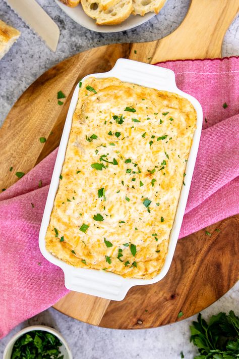 The Best Maryland Crab Dip - The Culinary Compass Maryland Crab Dip, Hot Crab Dip Recipe, Creamy Crab Dip, Hot Crab Dip, Crab Dishes, Creamy Crab, Lump Crab, Crab Dip, Carrot Sticks