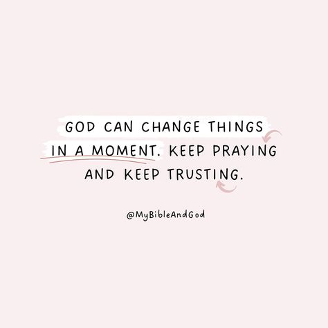 God is all-powerful (omnipotent). He can change anything, at any time, as He sees fit. Everything can change in an instant. God is limitless in power and ability. Things that look impossible to us are nothing before Him. There is no sickness too great and no problem too overwhelming that God cannot overcome. He is the Almighty God and His power can turn things around and change any situation. 👉 Jeremiah‬ ‭32:27‬: “I am the Lord, the God of all mankind. Is anything too hard for me?” 👉 Genes... Things Can Change In An Instant Quotes, God Has My Back Quotes, Life Can Change In An Instant Quotes, Helpless Quotes, Power Of Prayer Quotes, Bybel Quotes, Reminders From God, God Quotes Hard Times, Uplifting Christian Quotes