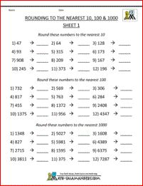 Rounding numbers to the nearest 10, 100 and 1000 sheet 1 Rounding Off Numbers Worksheets Grade 5, Rounding Off To Nearest 1000, Rounding To The Nearest 10 And 100, Rounding Numbers Worksheet, Nearest 10 Worksheet, Rounding Off Numbers, Rounding Decimals Worksheet, 4th Grade Worksheets, Nearest 10 And 100