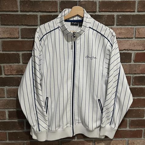 Y2K Sean John Pinstripe Track Jacket
Size... - Depop Sean John, Blue Streetwear, Men's Coats And Jackets, Track Jacket, Blue Jacket, Track Jackets, Sweatshirt Shirt, Mens Coats, Men's Jacket