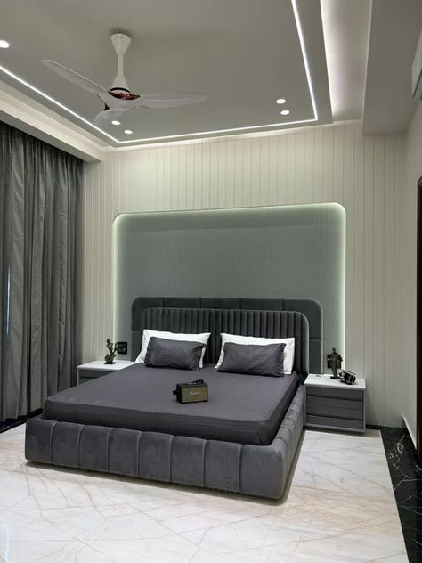 This House Speaks Volumes of Luxurious and Bespoke Design Bad Room Design, Bedroom Pop Design, Double Bed Designs, Master Design, New Ceiling Design, Bedroom Door Design, Modern Bedroom Interior, Bed Design Modern, Bedroom False Ceiling Design