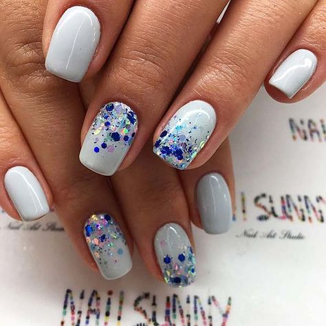 Summer Holiday Nails, Prom Nails Red, Prom Nails Silver, Elegant Nail, Elegant Nail Art, Ombre Nails Glitter, Dresses For, Super Nails, Blue Nail