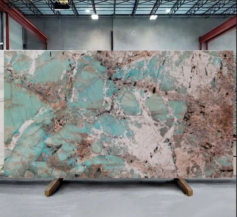 Explore our collection and bring a touch of luxury to your space with Amazonite granite. Amazonite Countertop, Bathroom Plans, Green Amazonite, Amazonite Stone, Stone Feature, Blue And Grey, Green Stone, Shades Of Green, The Beauty