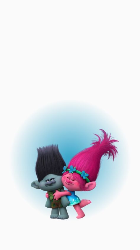 #poppy #branch Branch Trolls Wallpaper, Poppy And Branch Fanart, Poppy X Branch, Trolls Wallpaper, Branch And Poppy, Branch Trolls, Poppy Wallpaper, Trolls 3, Princess Poppy