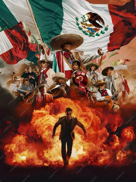 Premium Photo | Mexican Independence Day Celebration Poster Concept Congratulations Graduation Image, Mexico Independence Day, Celebration Poster, Graduation Images, Mexican Pride, Independence Day Poster, Congratulations Graduation, Mexican Independence Day, Mexican Independence