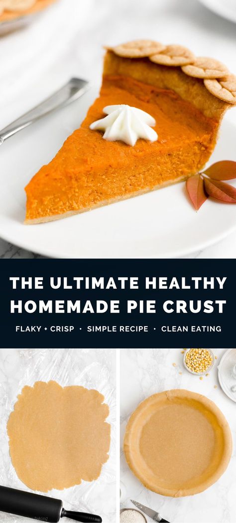 This is my trusted healthy homemade pie crust recipe! It’s flaky & crisp with a rich buttery flavor. Simple to make too — with common ingredients! It’s the perfect base for just about ANY kind of pie. Apple, pumpkin, pecan, sweet potato… You name it! Healthy pie crust recipe clean eating. Homemade pie crust recipe easy. All butter pie crust. Whole wheat pie crust recipe healthy. How to make pie crust from scratch. Healthy Pie Crust Recipe Easy, Low Calorie Pie Crust Recipes, Healthy Pumpkin Pie Crust, Pie Crust Recipes Easy, Low Calorie Pie Crust, Homemade Pie Crust Recipe Easy, Healthy Pie Recipe, Healthy Pie Crust Recipe, Crust Recipe Easy