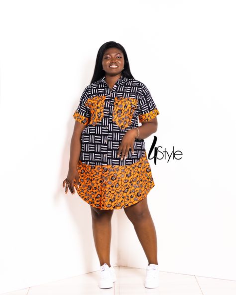 Kitenge Shift Dress African Style, Short Fitted Ankara Gowns, Short Ankara Dresses Classy, Ankara Shirt Dress, Ankara Shift Dress, Dresses For Women Classy, Ankara Shirt, African Tops For Women, Short Ankara Dresses