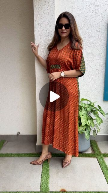 Dori By Meenu on Instagram: "PRICE 2950/-Beautiful Ajrakh Modal Silk Dresses.
All sizes available. Can be customised.

Shop on doribymeenu.com or DM for orders." Ajrakh Dresses, Silk Dresses, Silk Dress, Silk, Canning, Dresses, On Instagram, Instagram