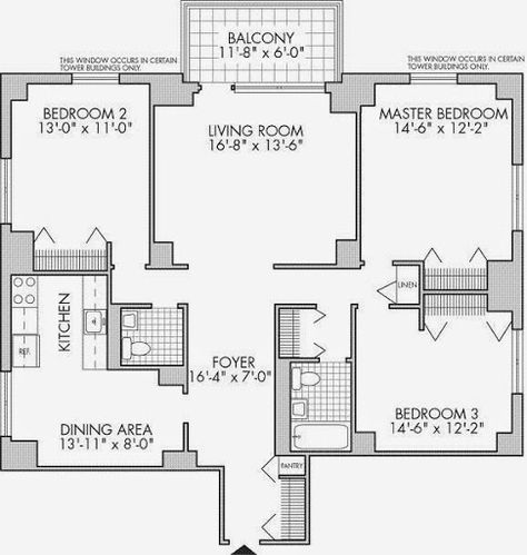 3 Bedroom Apartment Floor Plan, New York Apartment Floor Plans, Bronx Apartment, Bronx New York, Apartment Floor Plan, Apartment Floor Plans, Tower Building, Apartment Plans, New York Photos