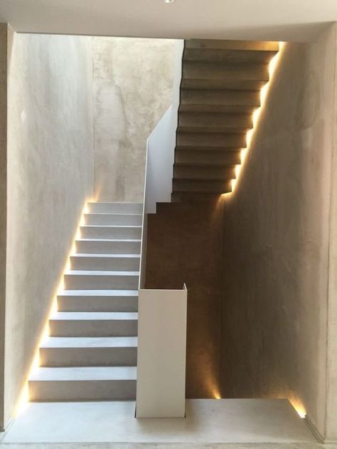 Stairs Lighting, Stairs Architecture, Stairs Design Modern, Staircase Decor, Staircase Lighting, Stair Lighting, Home Stairs Design, Modern Stairs, Interior Stairs