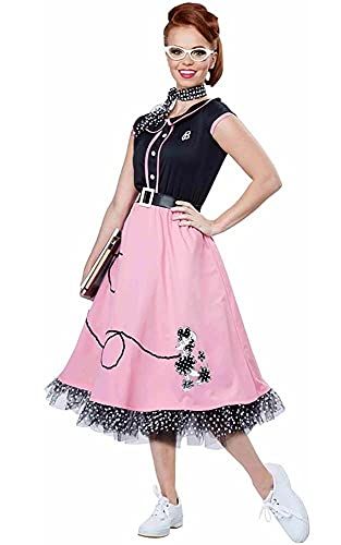 California Costumes Fifties Sweetheart Plus Size Costume 2XL California Costumes Fancy Dress Plus Size, Poodle Skirt Costume, Poodle Skirt Outfit, 1950s Fancy Dress, Poodle Dress, Rock N Roll Dress, 50s Costume, 50s Outfits, Plus Size Costume