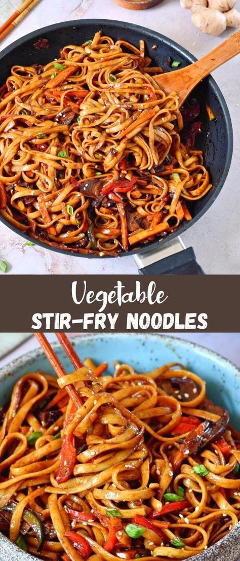 Rice Noodle Veggie Stir Fry, Veggie Stir Fry Recipes Noodles, Stir Fry Vegetables Noodles, Best Stir Fry Noodles, Soba Stir Fry, Gluten Free Asian Noodles, Vegan Soba Noodle Recipe, Veg Stir Fry Recipes, Veggie Stir Fry With Noodles